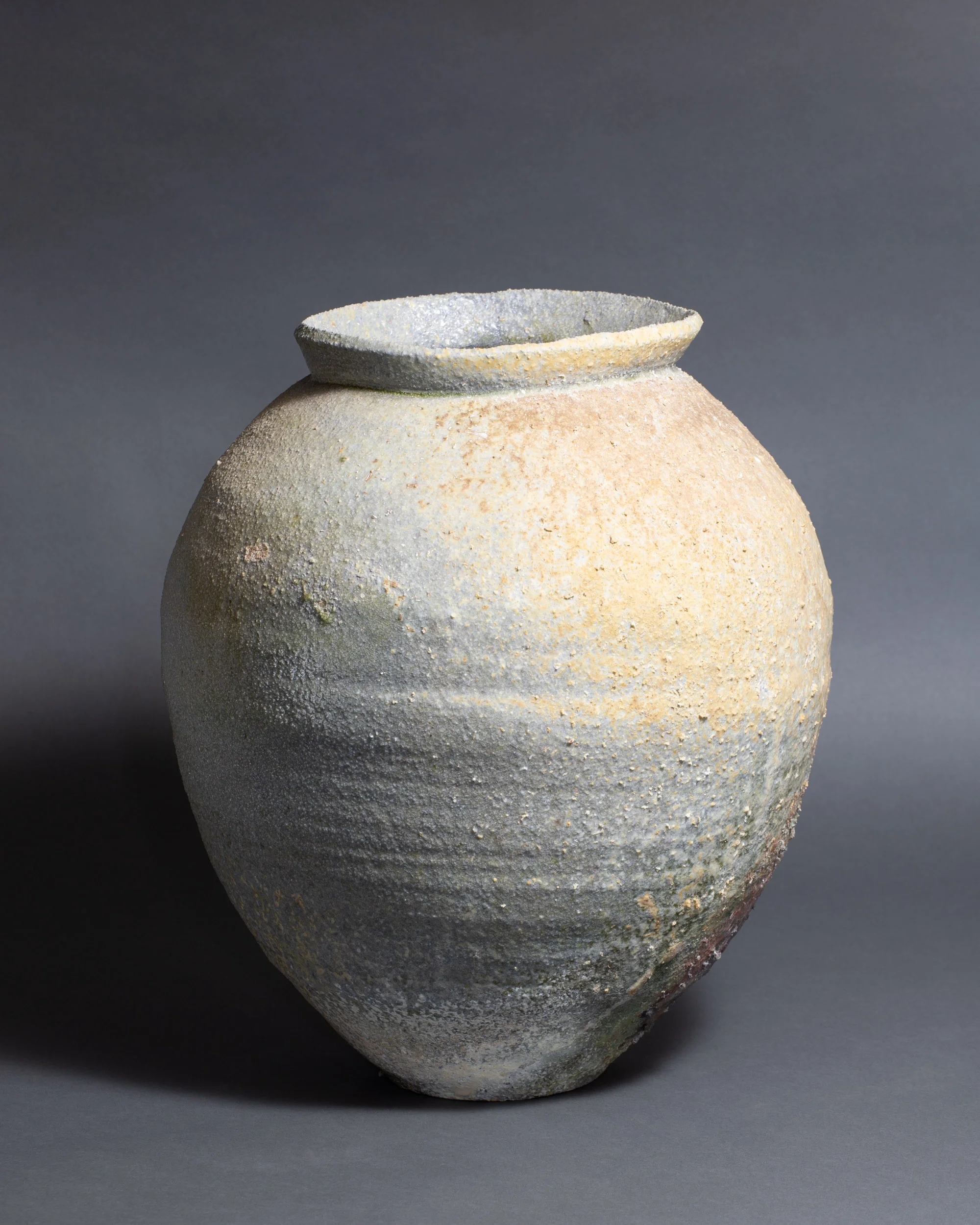   Tsubo, multiple firings   13” d, 14.75” h  ID: 1004 