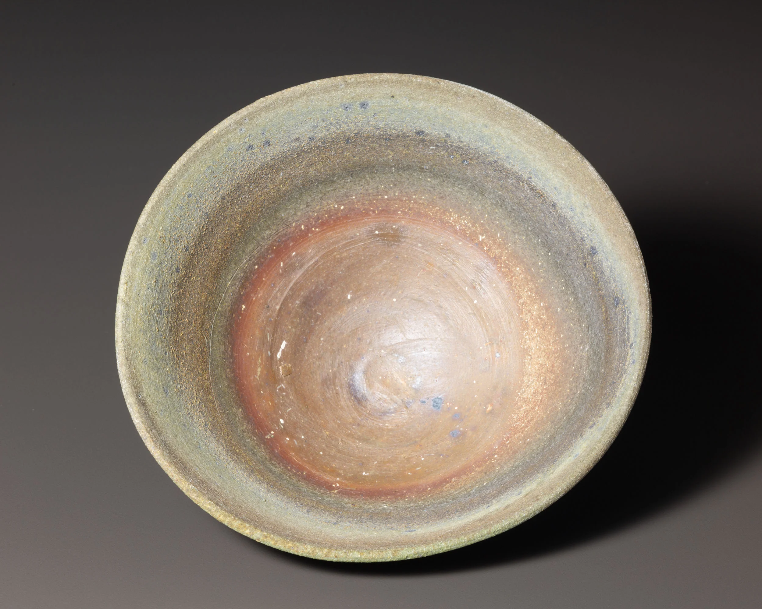   Wood fired teabowl   6.5” d, 2.9” h  ID: 9001   