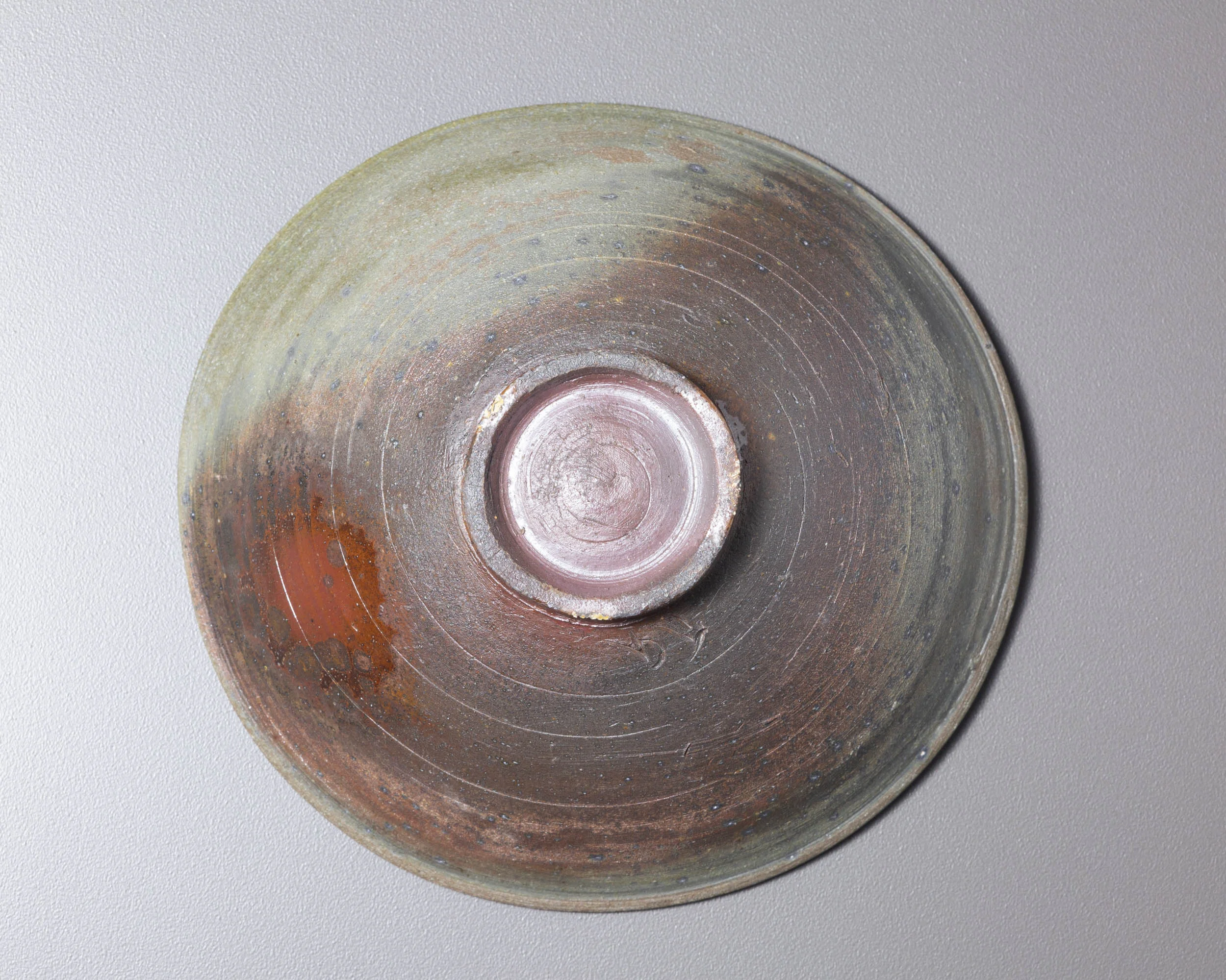   Wood fired teabowl   6.5” d, 2.9” h  ID: 9001   