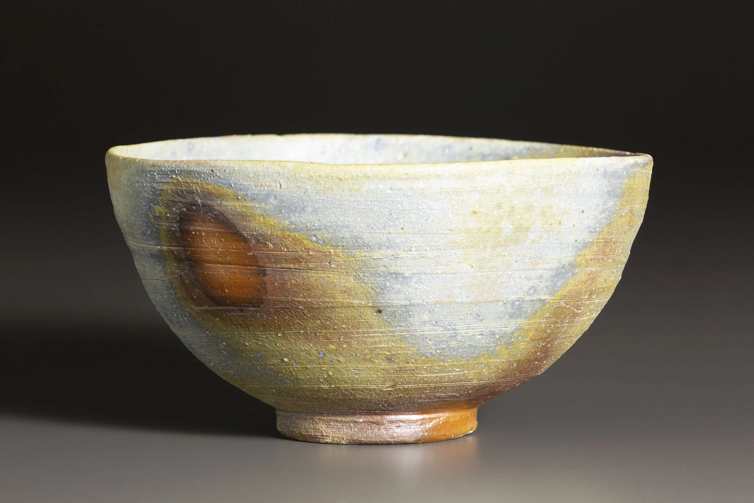   Wood fired teabowl   5.75” d, 3” h  ID: 9008  SOLD 