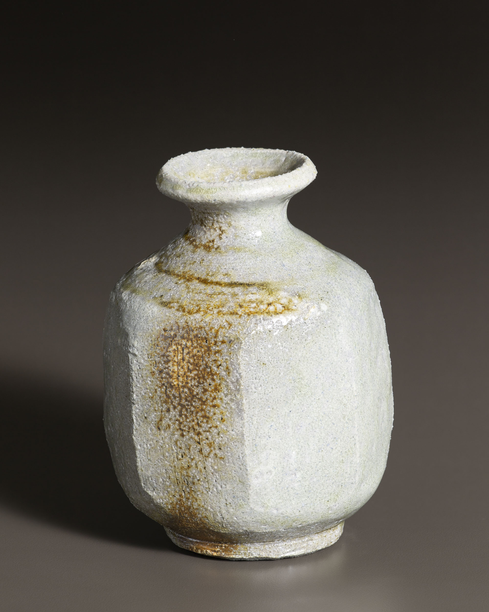   Octagonal bottle   3.1” d, 4.5" h  ID: 6028 