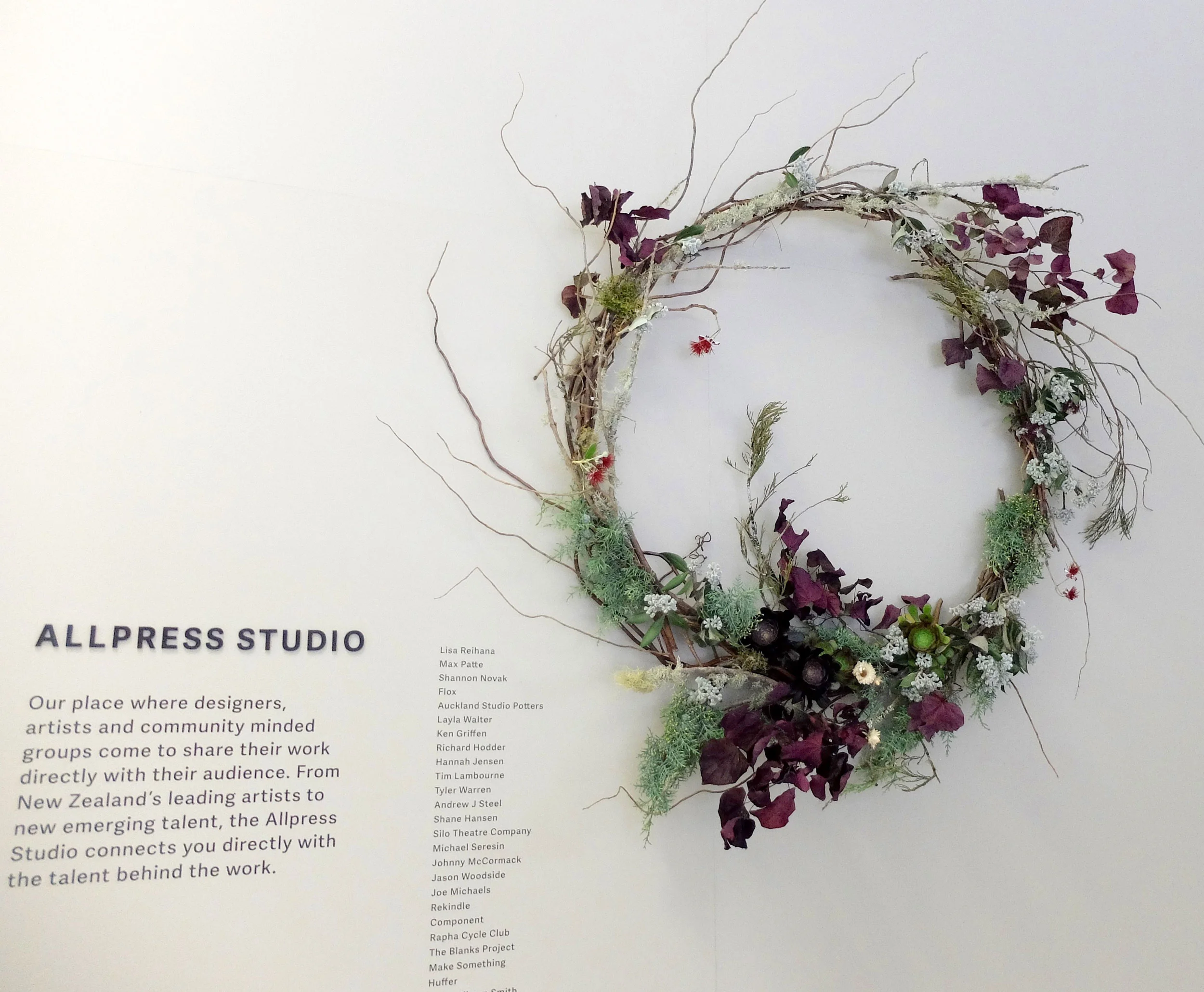 Allpress Christmas wreath