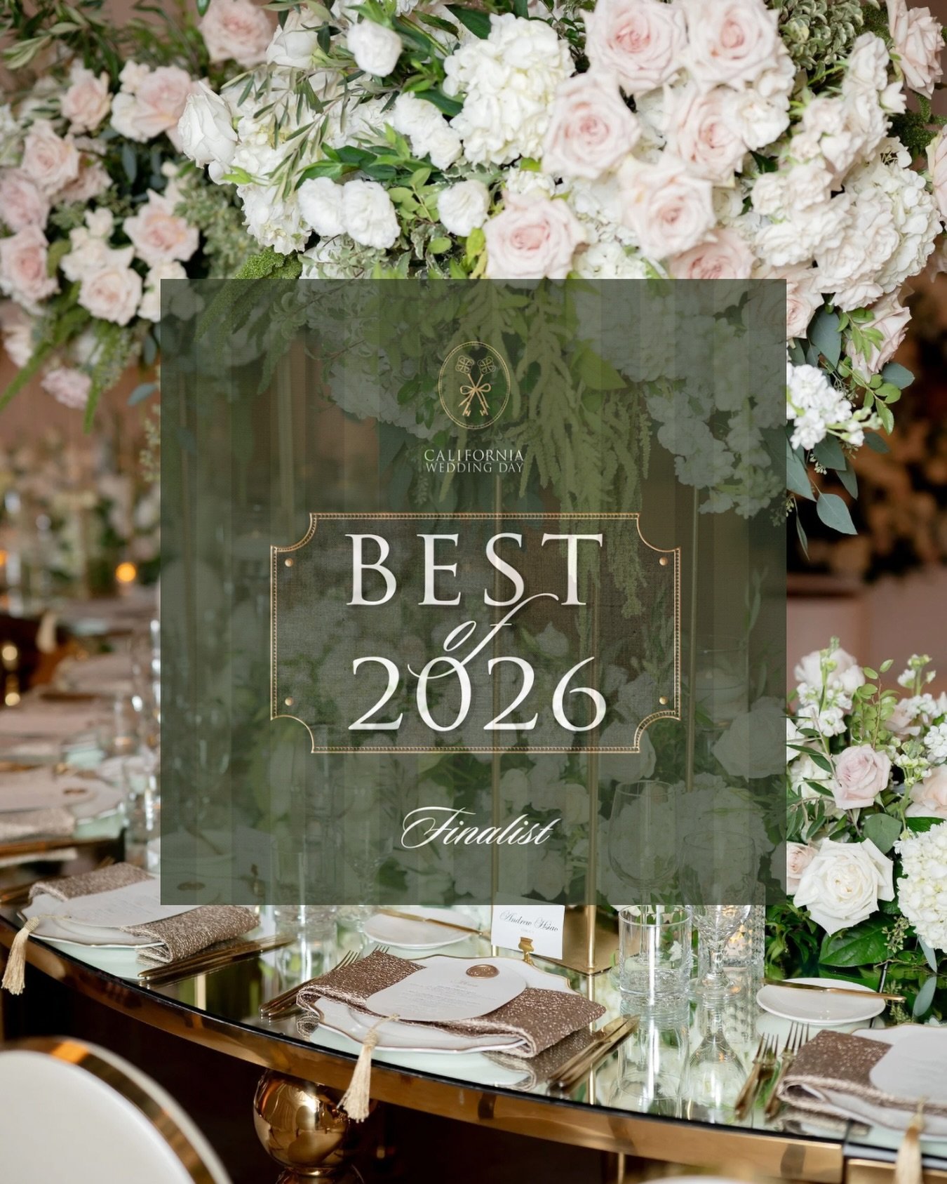 We&rsquo;re beyond thrilled to share that The Blushing Details has been named a finalist for Best Overall Wedding Professional &amp; Wedding Planner in Los Angeles by California Wedding Day @californiaweddingday.

It is truly an honor to be recognize