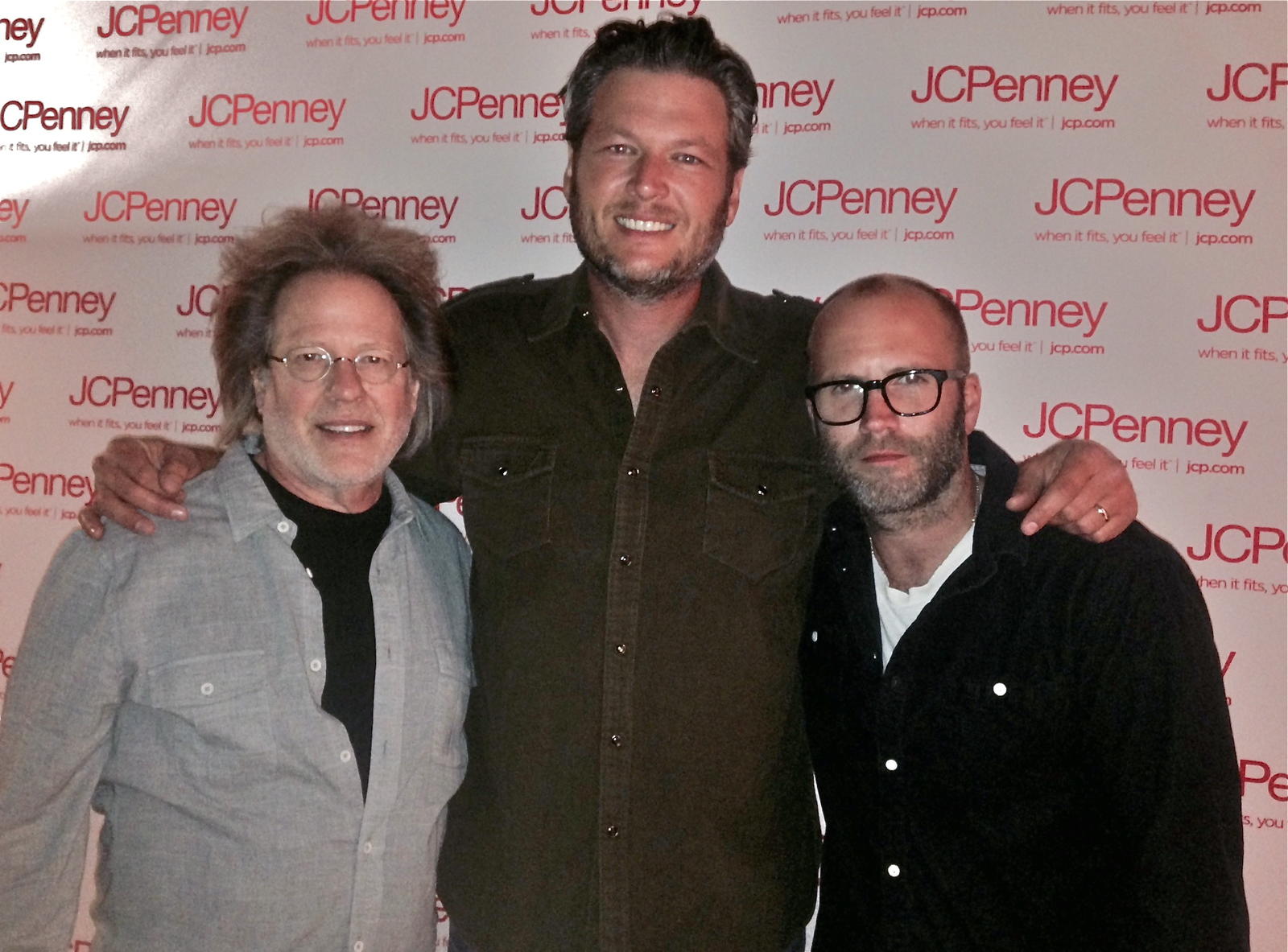 Steve with Blake Shelton & Andrew Dorff