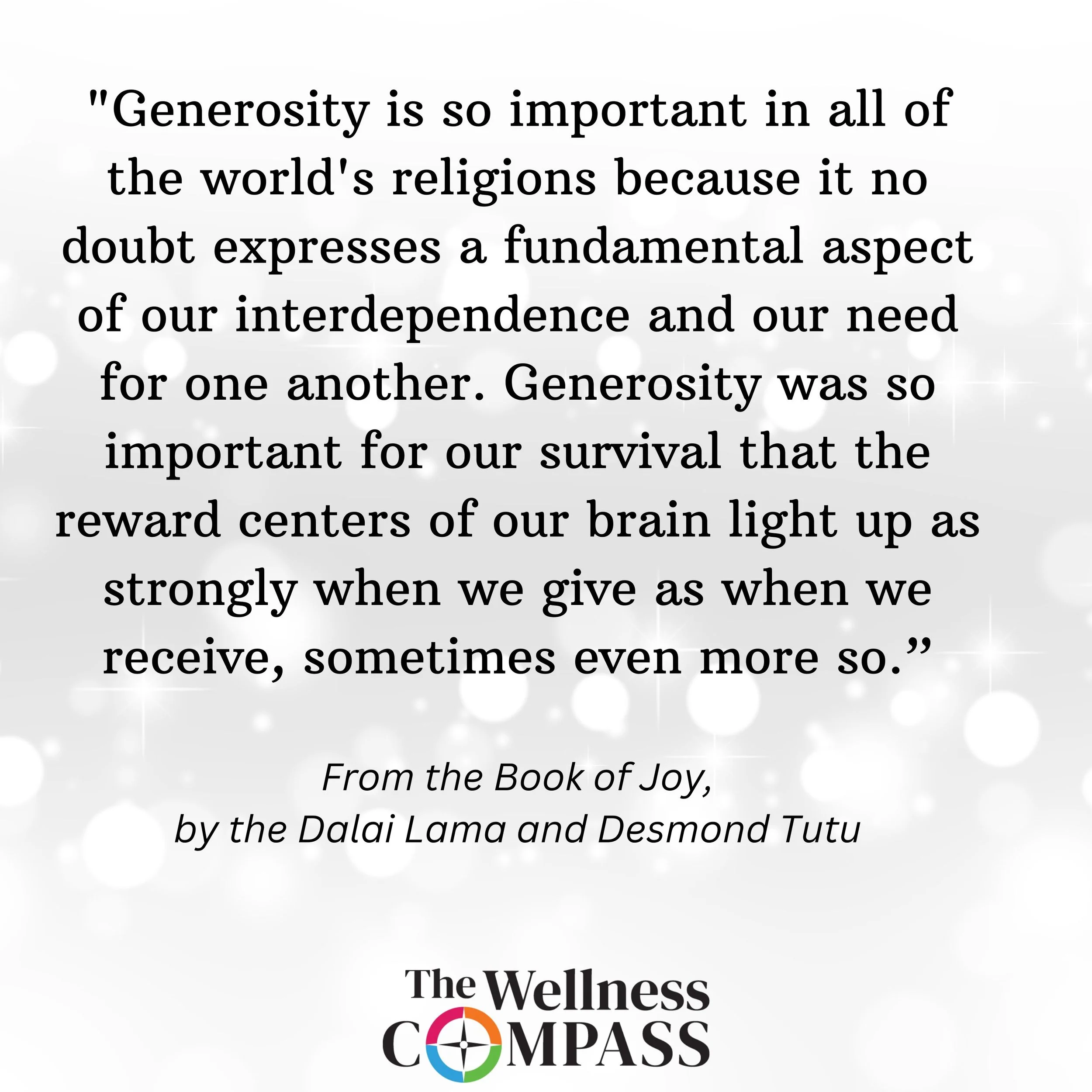 "The Spirit (and Neuroscience) of Generosity," December 12, 2025