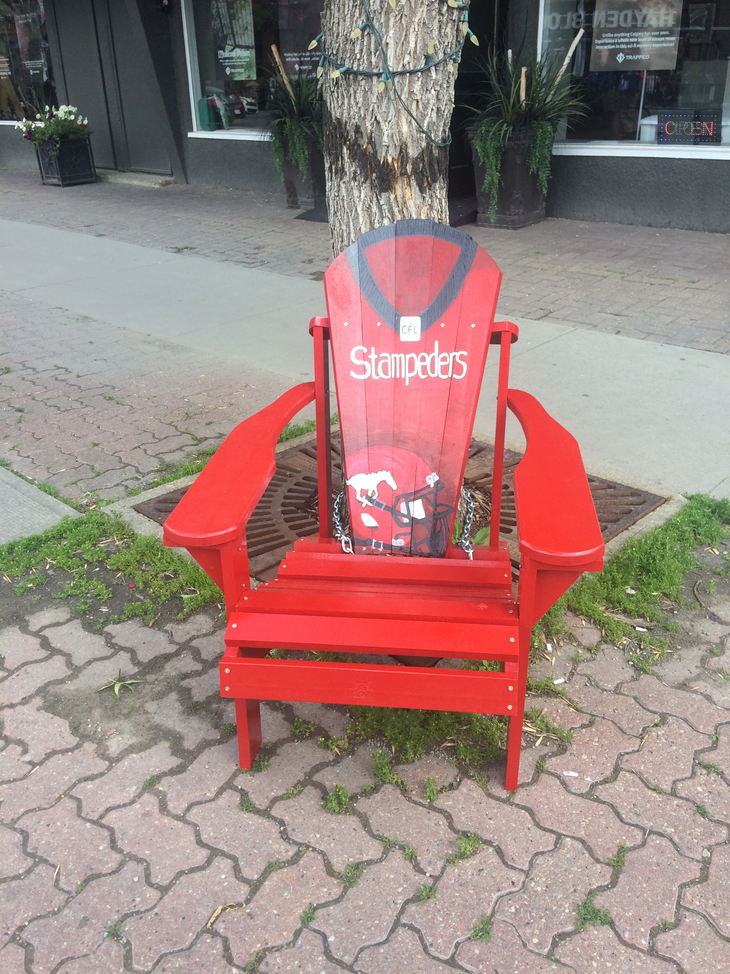 Adirondak Chair- Stampeders Jersey