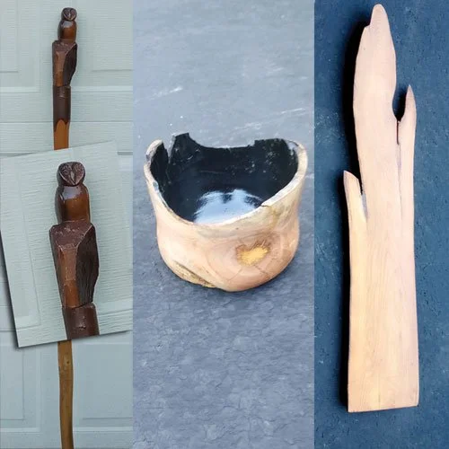 Three Amazing Hand-Carved Wood Art Pieces