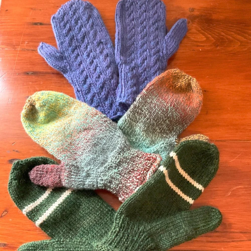 Hand-Knit Mittens!