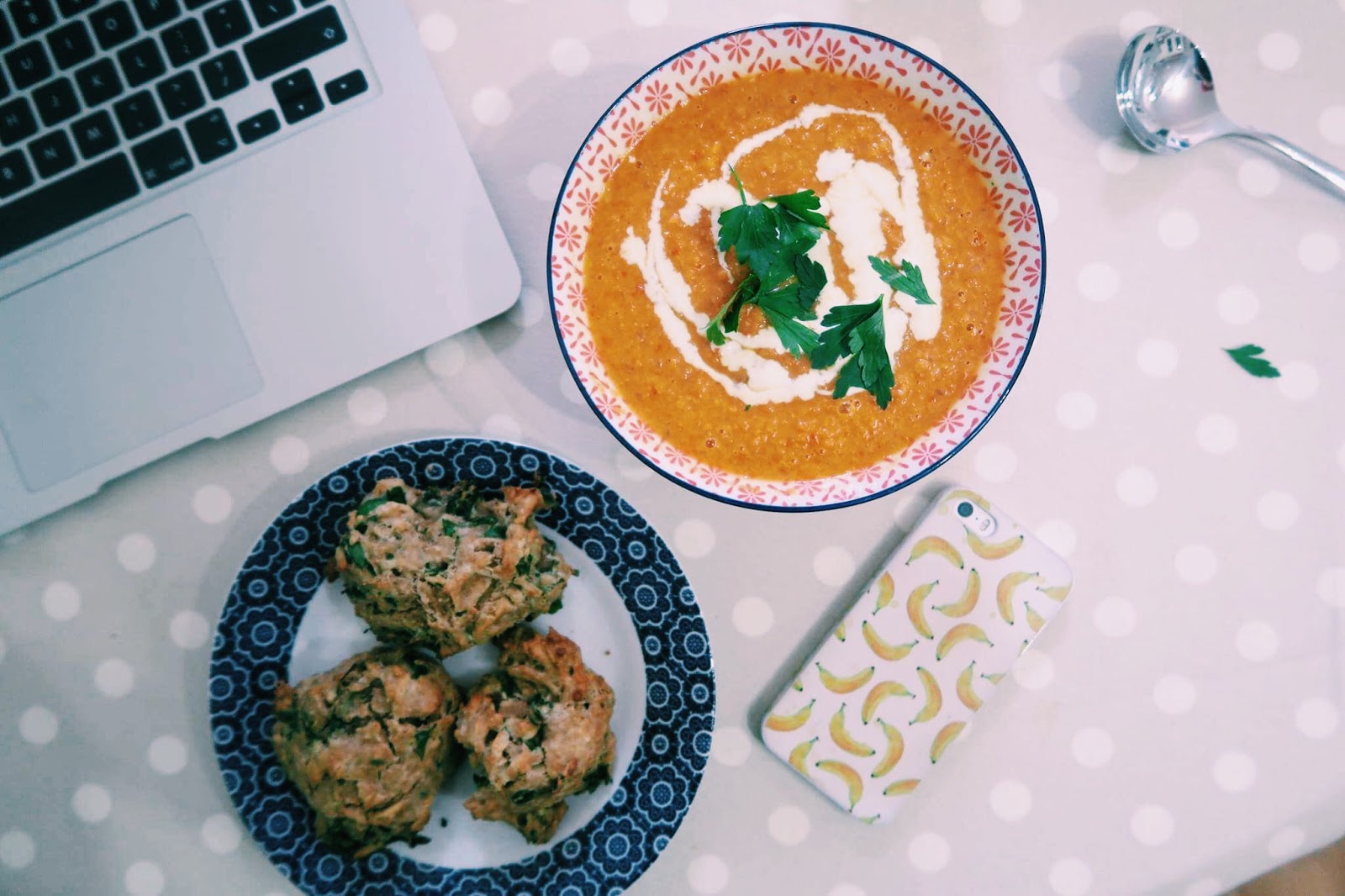 Sweet Potato Soup &amp; 'Cheddar Bay Biscuits'