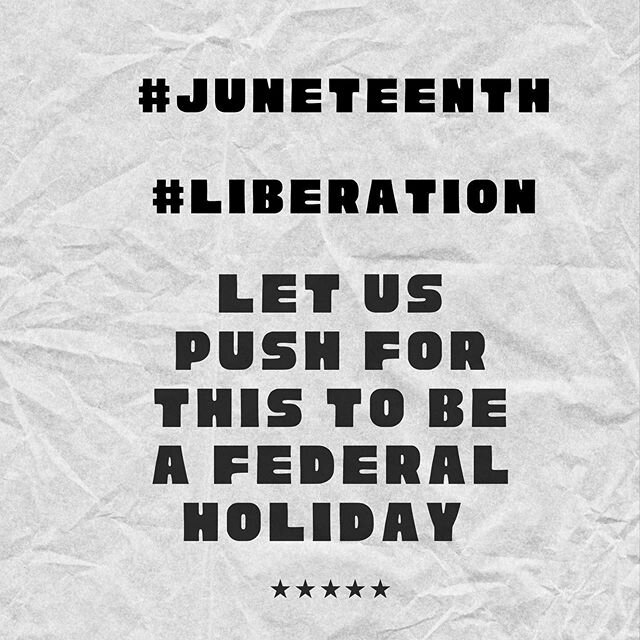 #juneteenth  Would you like to see this a US federal holiday?  Comment below! ⤵️⤵️