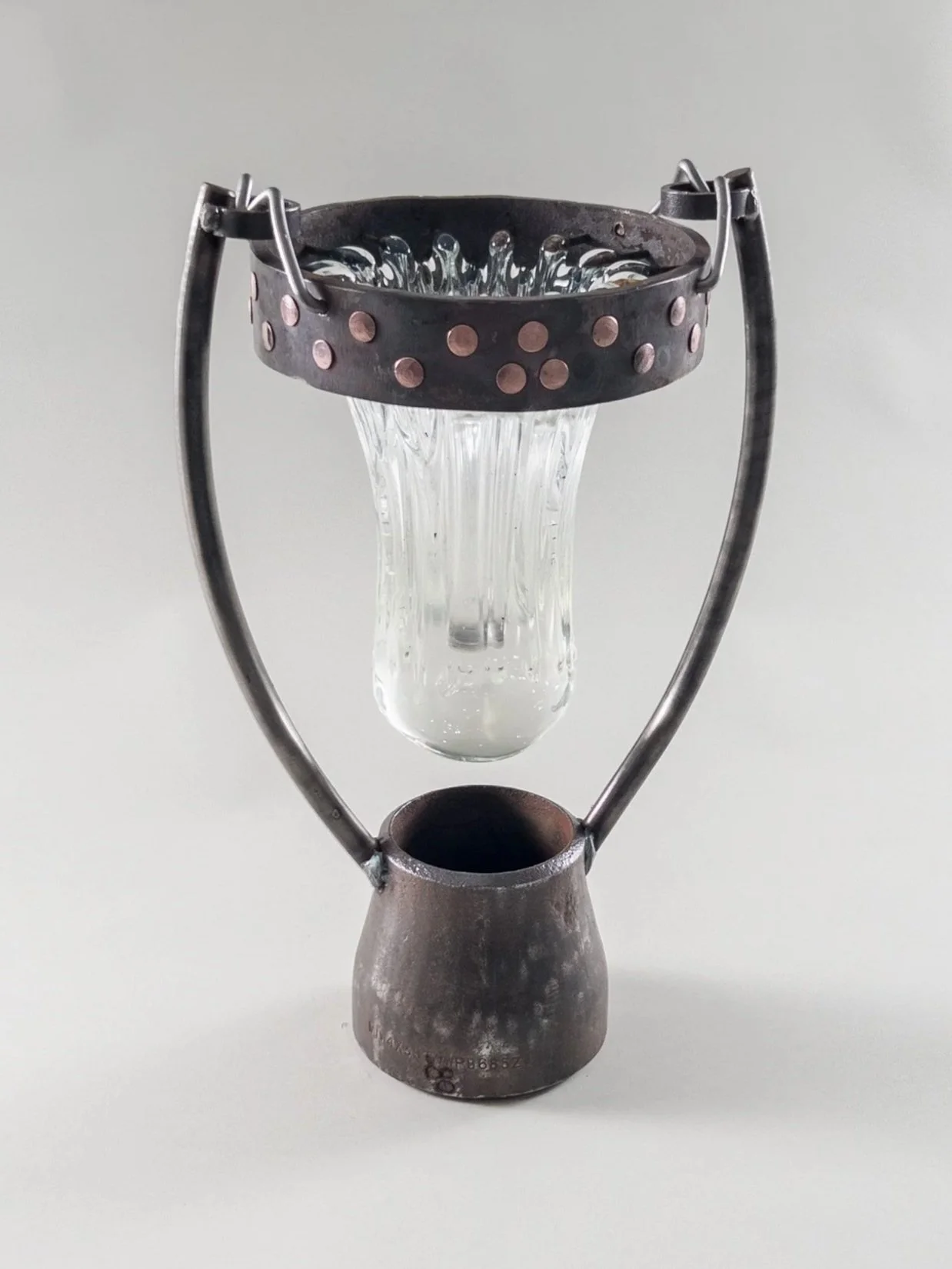    Drop  2023   Glass, Copper and Steel  6"x9"x13" 