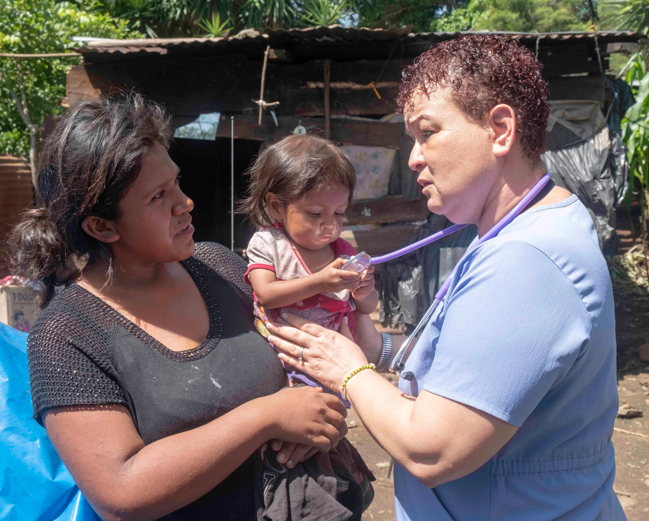 CHILD RECEIVING MEDICAL CARE IN GUATEMALA AS PART OF MAP’S BRINGING CHILDREN HEALTH PROGRAM