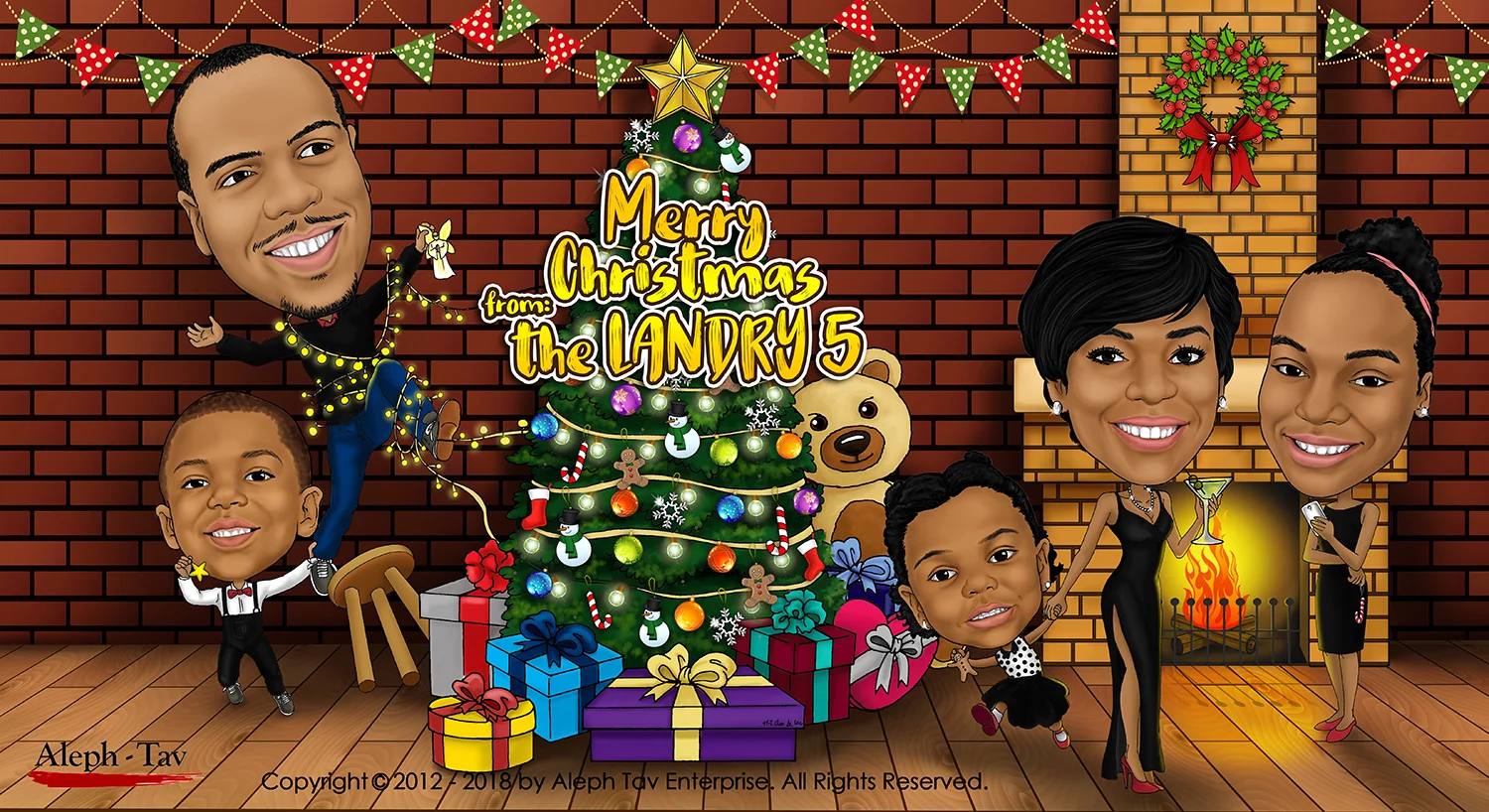 family christmas portrait caricature holiday card.jpg