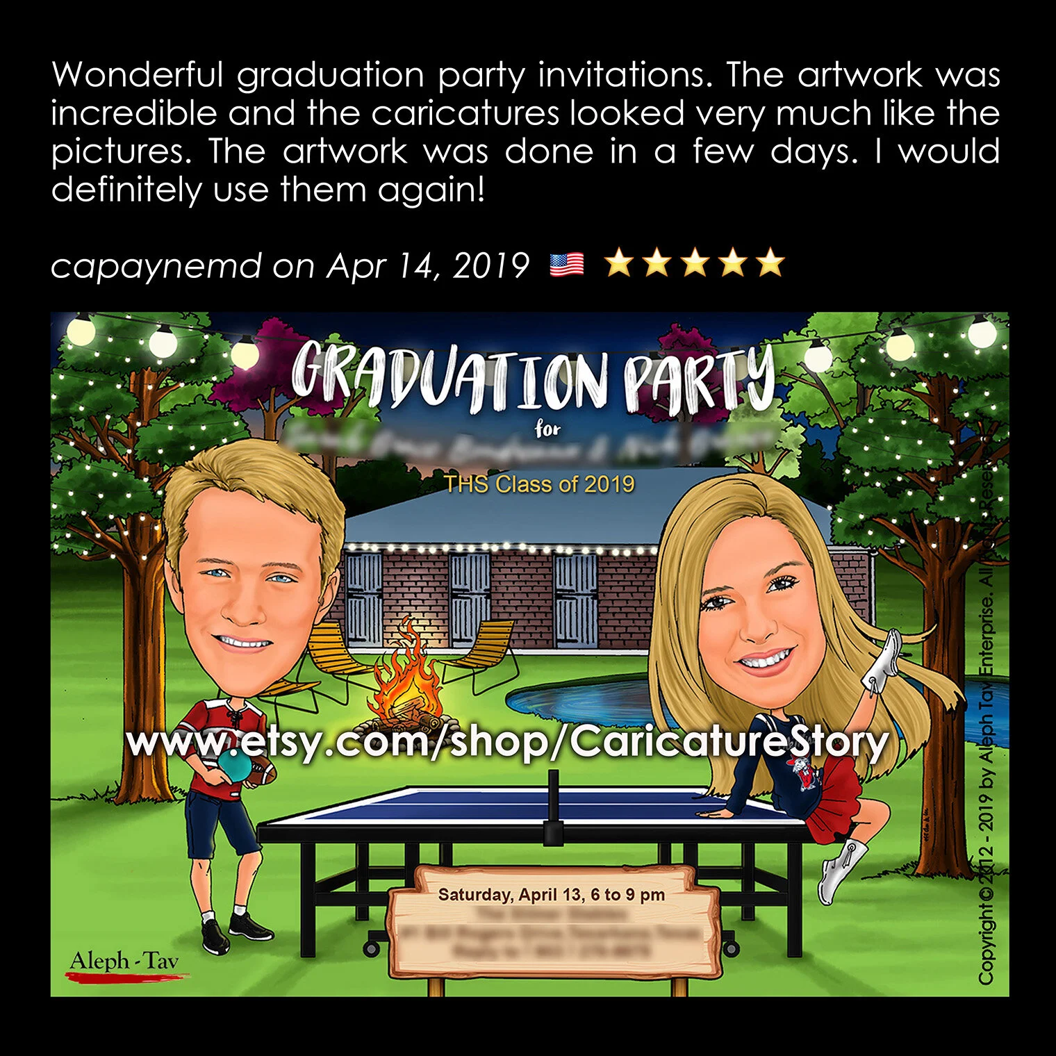 Customer Review - Custom Invitation for Graduation Party
