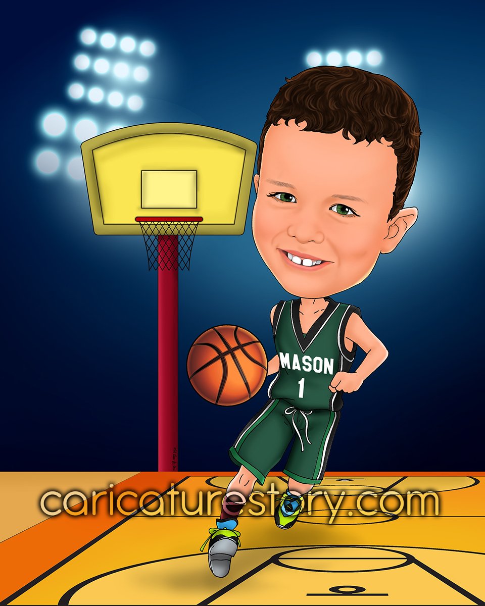 Basketball Caricature 