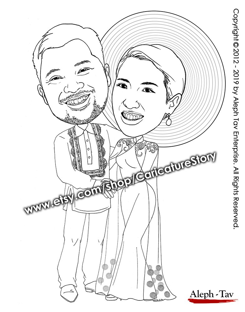 black and white save the date wedding caricature 2.jpg