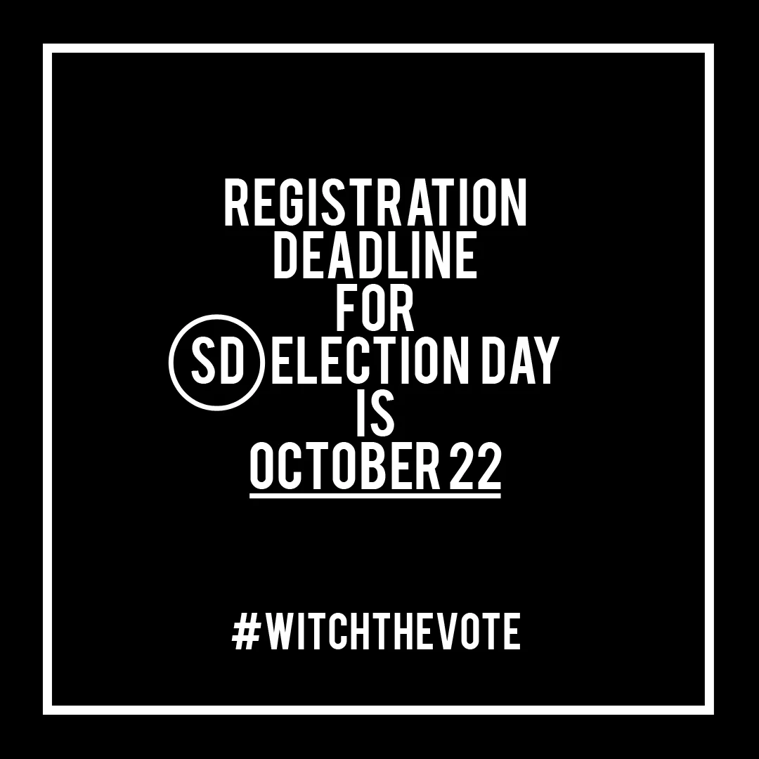 South Dakota Voter Registration Deadline