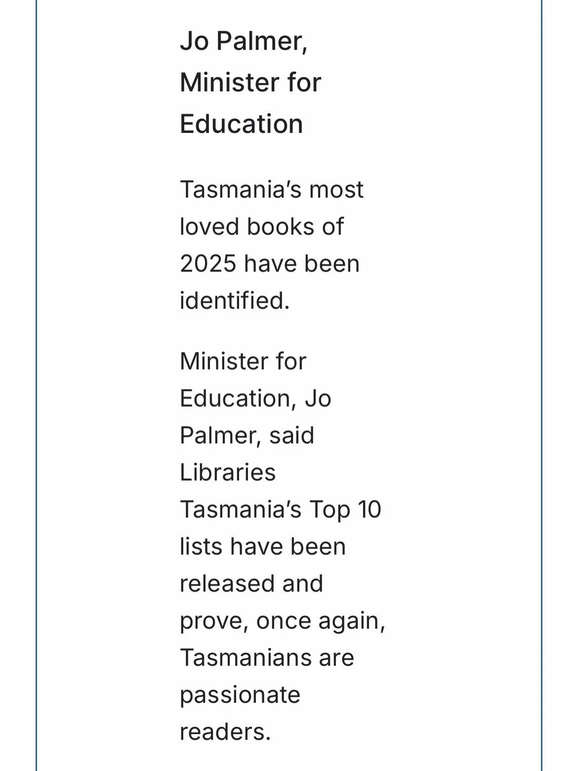 Very chuffed that The Campers appears at no. 6 on  Libraries Tasmania most-borrowed list of e-books and audio books. Good on you Tassie! @librariestasmania