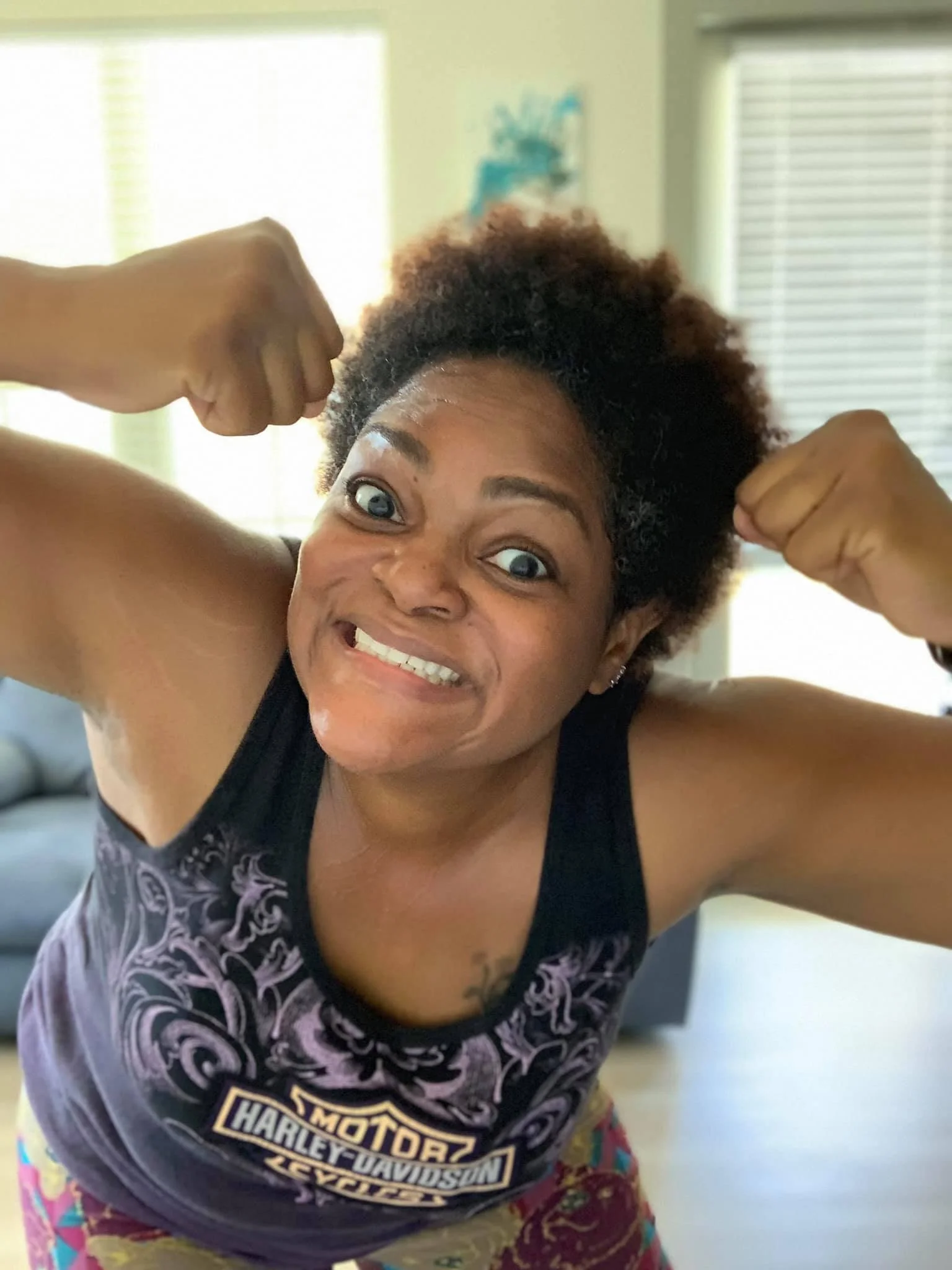 Post-workout beast mode face. Ha!