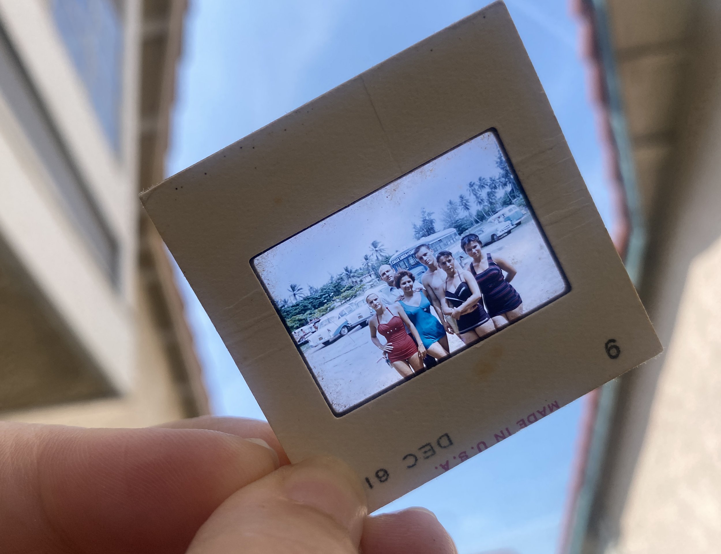  Color slide of my grandparents in Loiza, 1961 