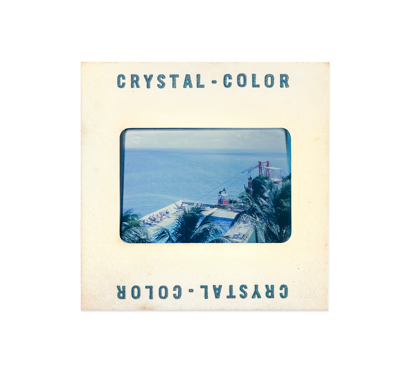  Fairmont San Juan Hotel, Isla Verde, found color slide, 1963 