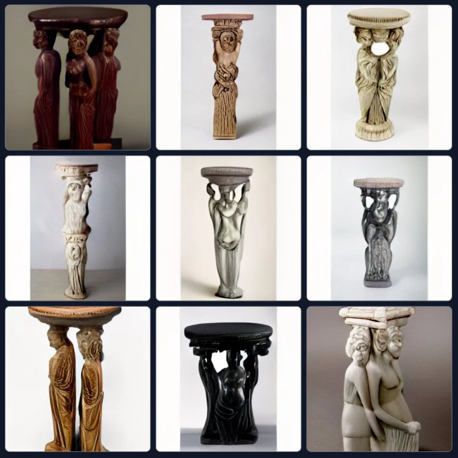 Caryatid Stool