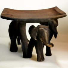 Elephant Stool Cameroon Wood