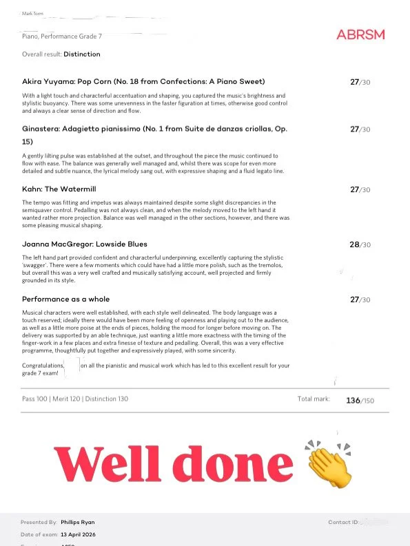 Piano lessons in Wilmslow