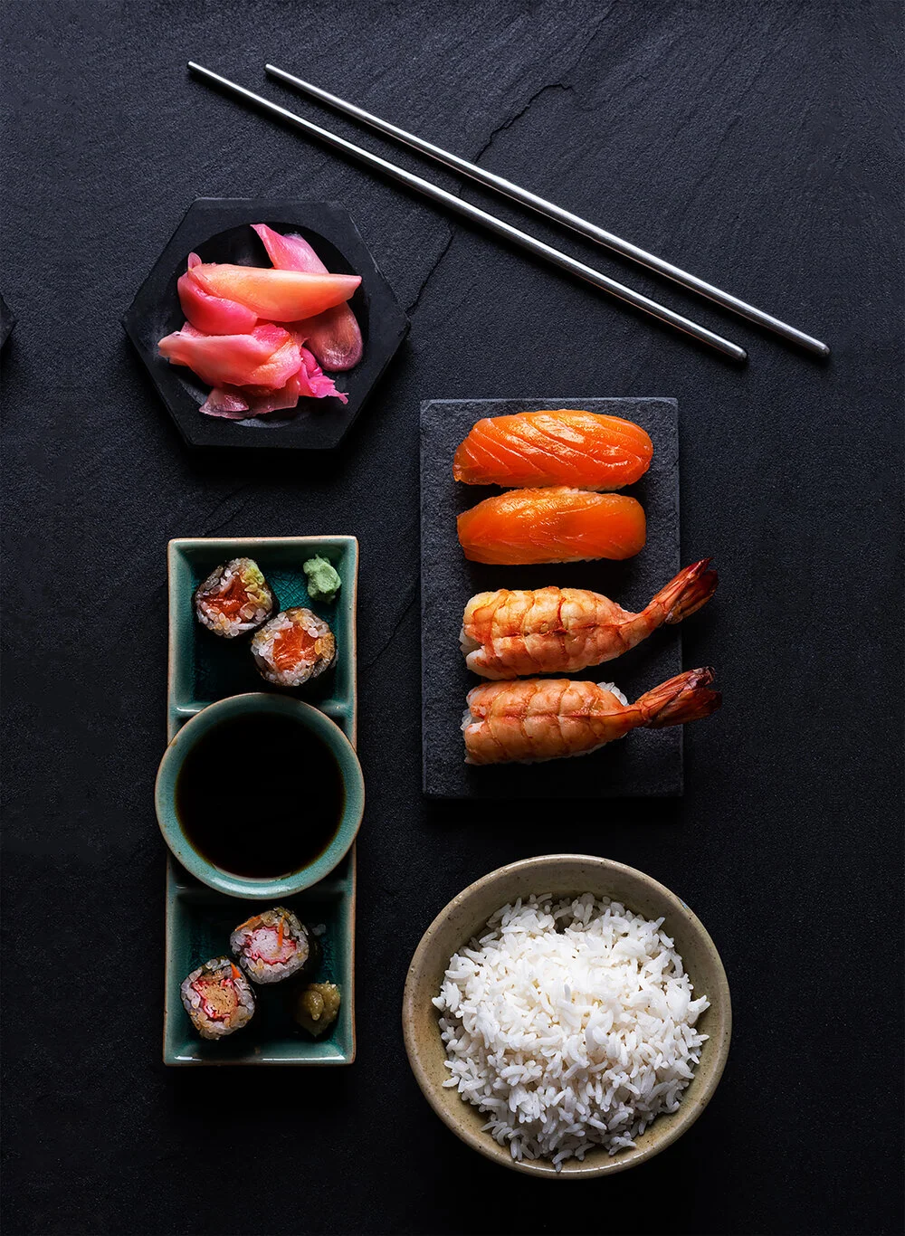 Sushi Asian Photography, Food Photogprahy, Bangalore 4 burner studio