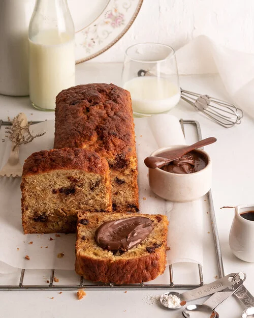 Banana Bread Food Photography, Bangalore India 4 burner studio
