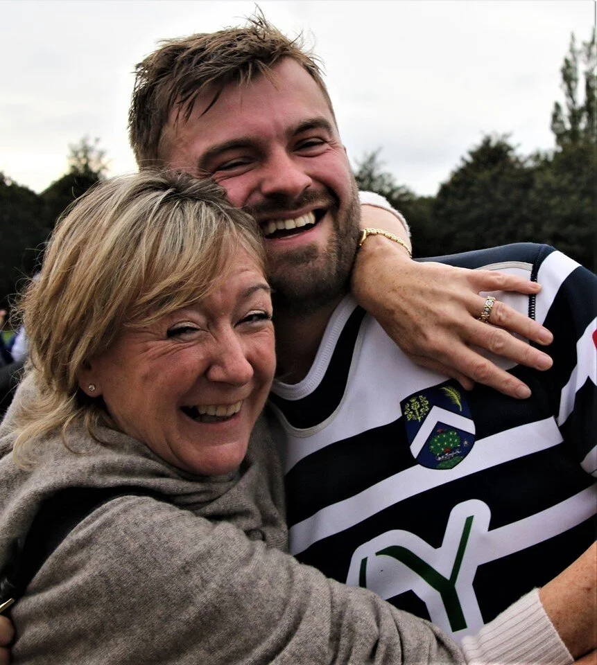Captain CJ gets a congratulatory hug!