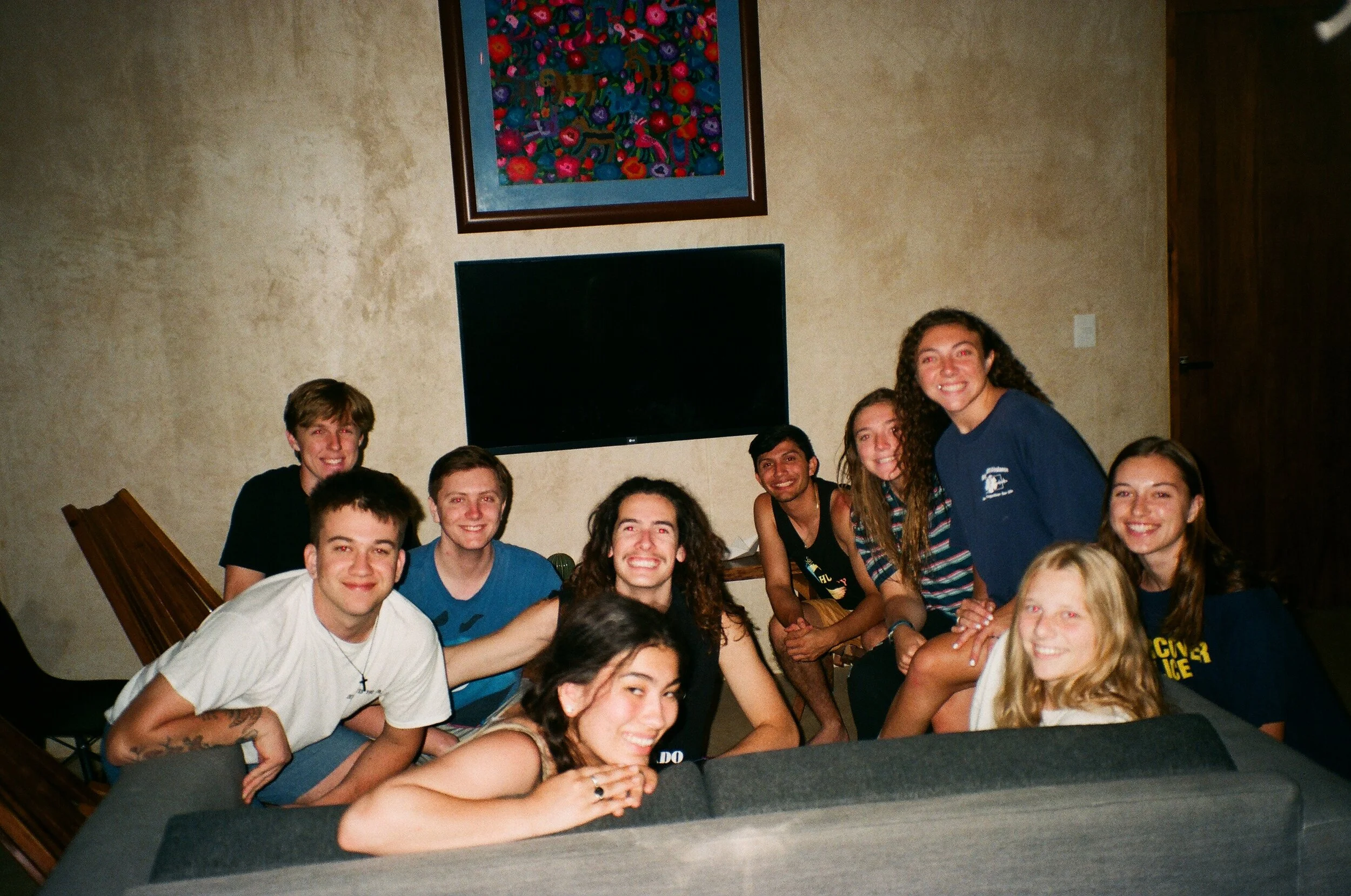 From our first night in Mexico. Little did we know 10 minutes later a gecko would run into the couch cushions. And then a cockroach. Don’t get me started on the scorpion in the shower.