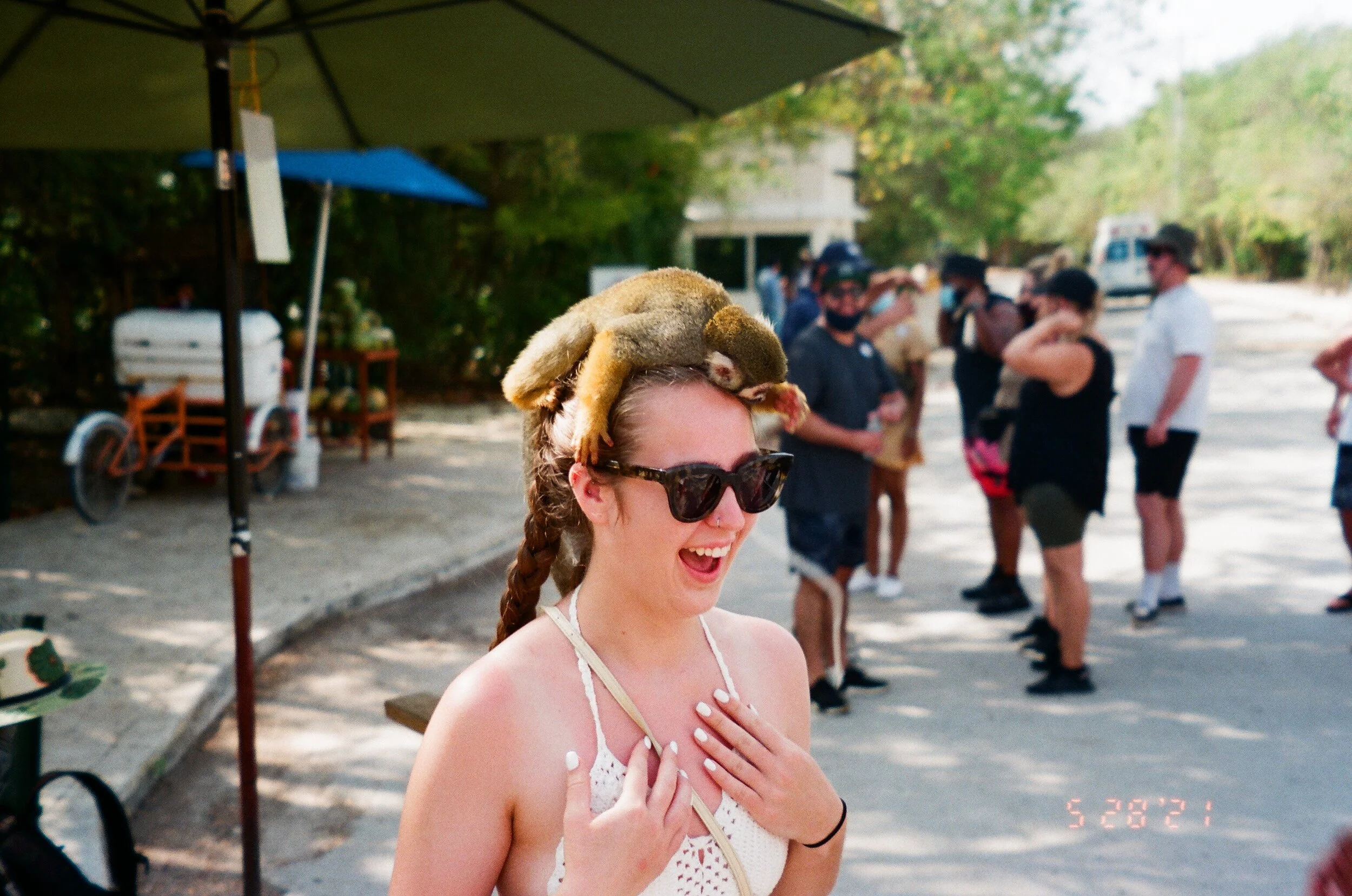 Garrison actually got this photo on his film camera, but LOOK AT THAT MONKEY? HIS NAME WAS JUSTIN BIEBER AND I FELL IN LOVE WITH HIM AND I WOULD’VE STOLEN HIM IF I COULD.