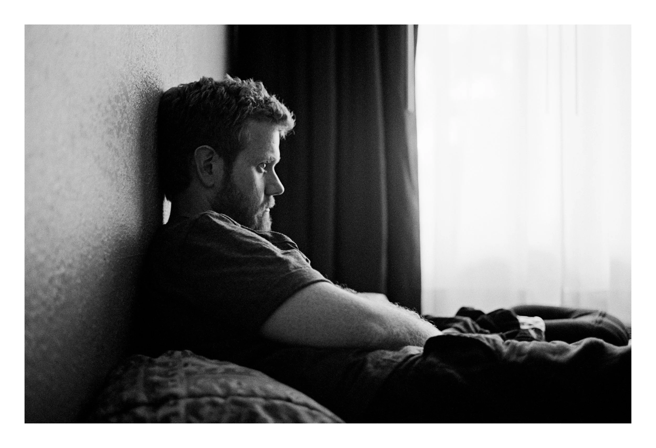 Tim in hotel room, San Francisco, 2011.