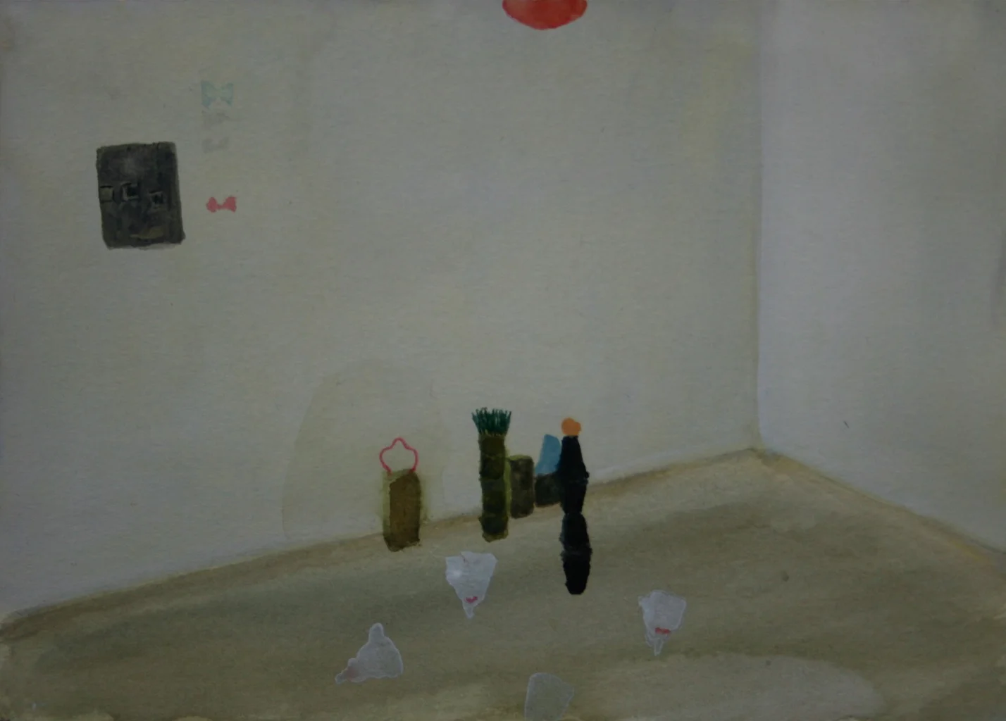 Small studio, watercolour on paper, 14 x 21cm, 2011