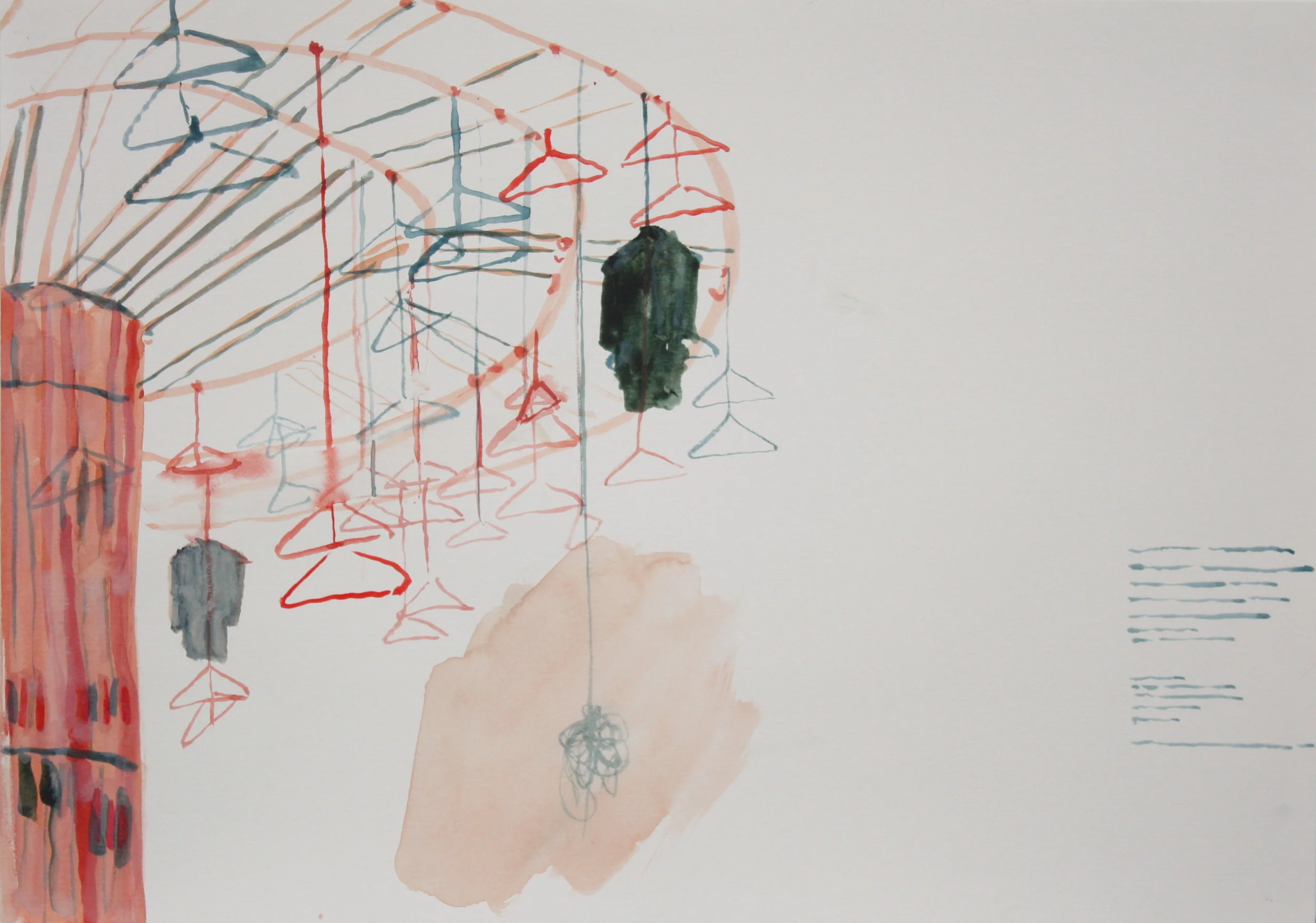 Carousel II, watercolour on paper, 21 x 30cm, 2010
