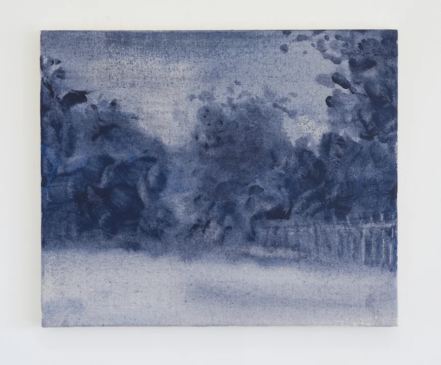 Blue Park III, Acrylic on Canvas, 25 x 30cm, 2019