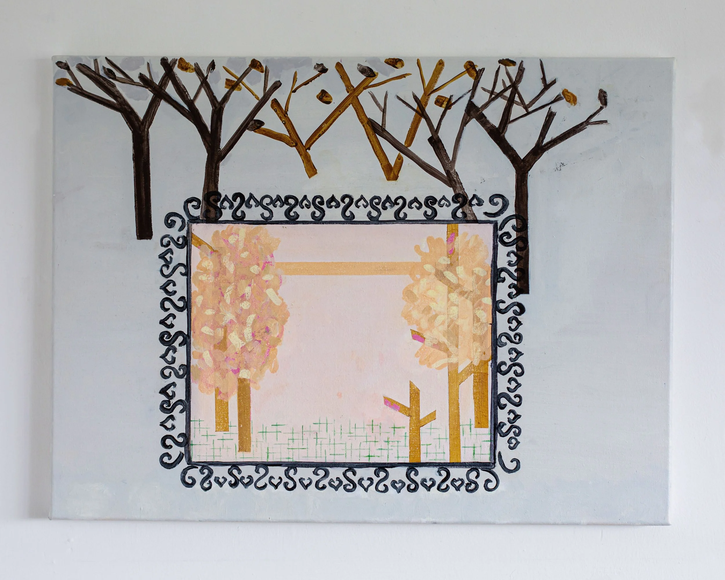 Summer and Winter, Acrylic and Oil on Canvas, 45 x 60 cm, 2022