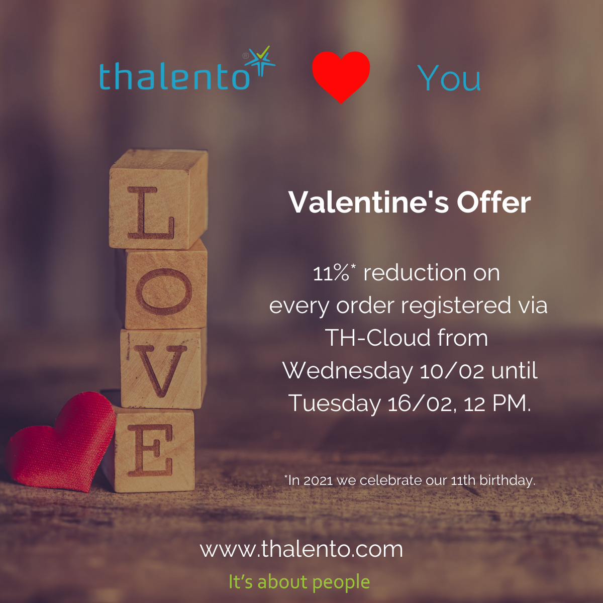 Thalento® is like Cupid’s arrow; enabling love stories between employees and companies