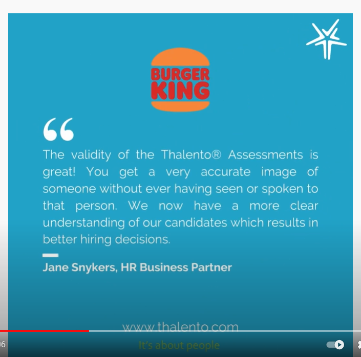 Customer Quote - Burger King