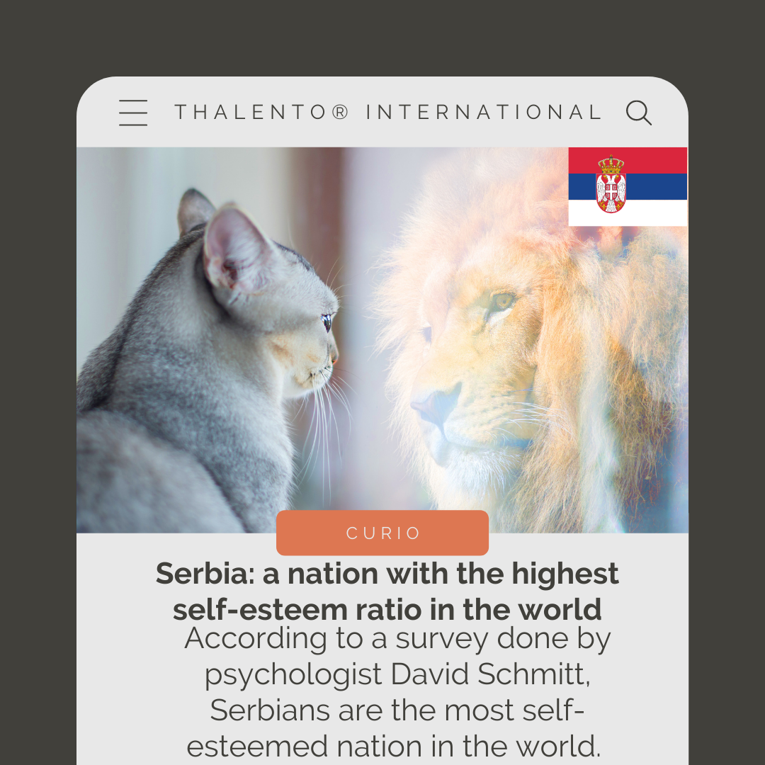 Serbia: a nation with the highest self-esteem ratio in the world