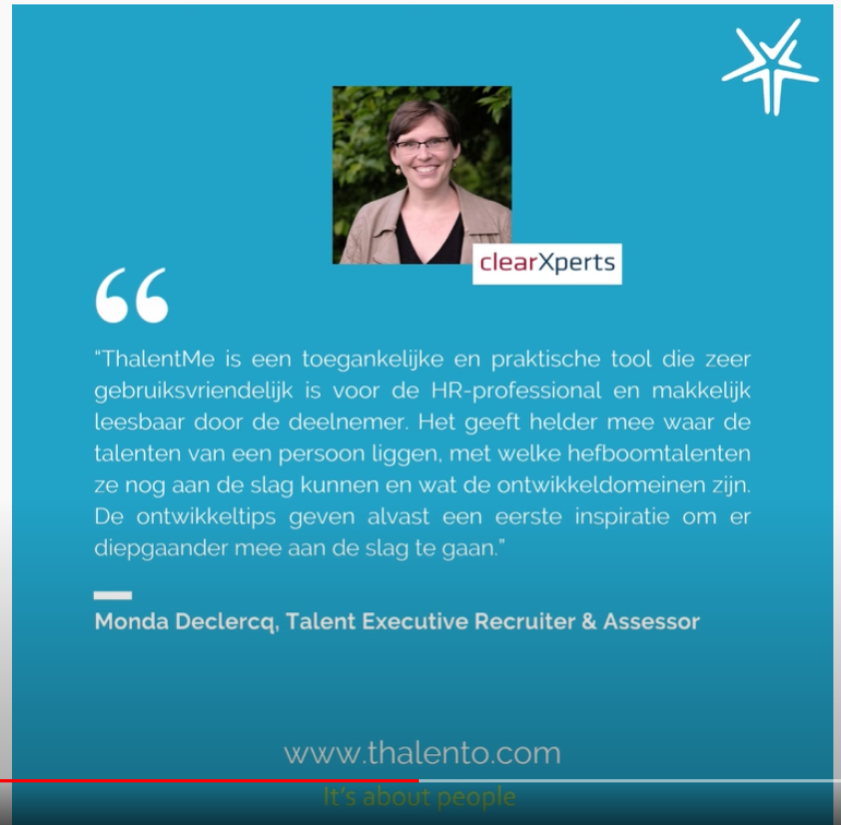 Monda Declercq (clearXperts) over ThalentMe, onze gloednieuwe oplossing