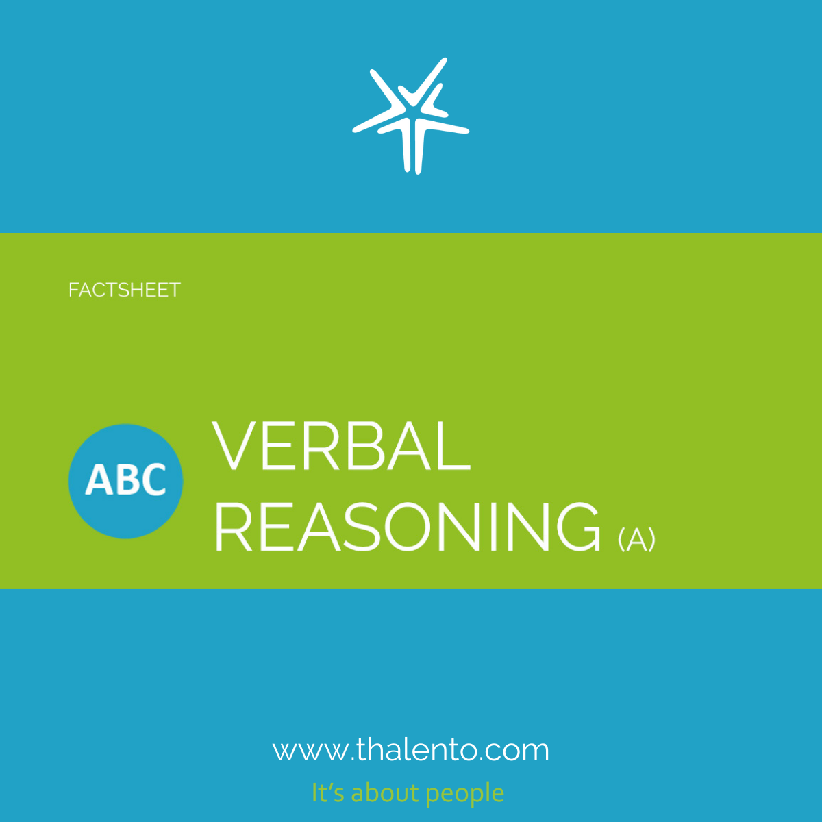 Factsheet - Cognitive Tests (Verbal Reasoning - A-Test)