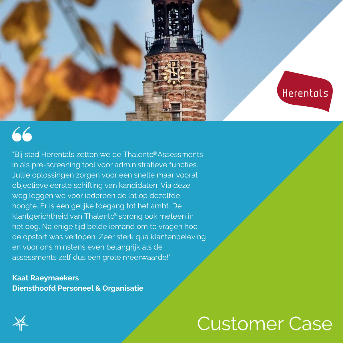 Customer Case - Stad Herentals met Diensthoofd Personeel &amp; Organisatie Kaat Raeymaekers