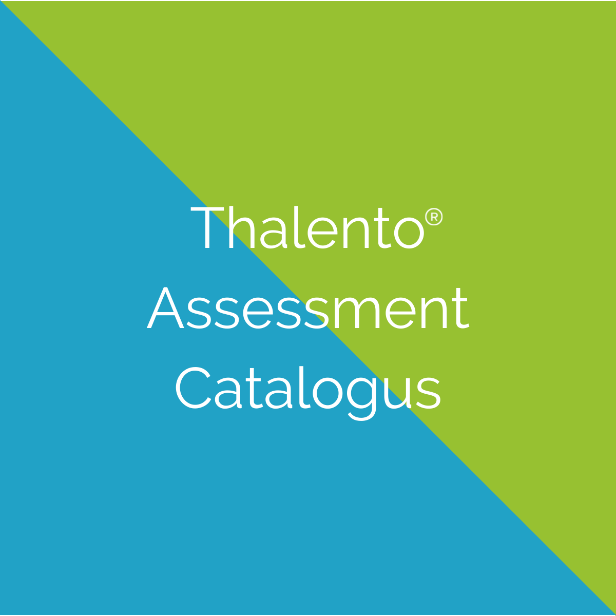 Thalento® Assessment Catalogus