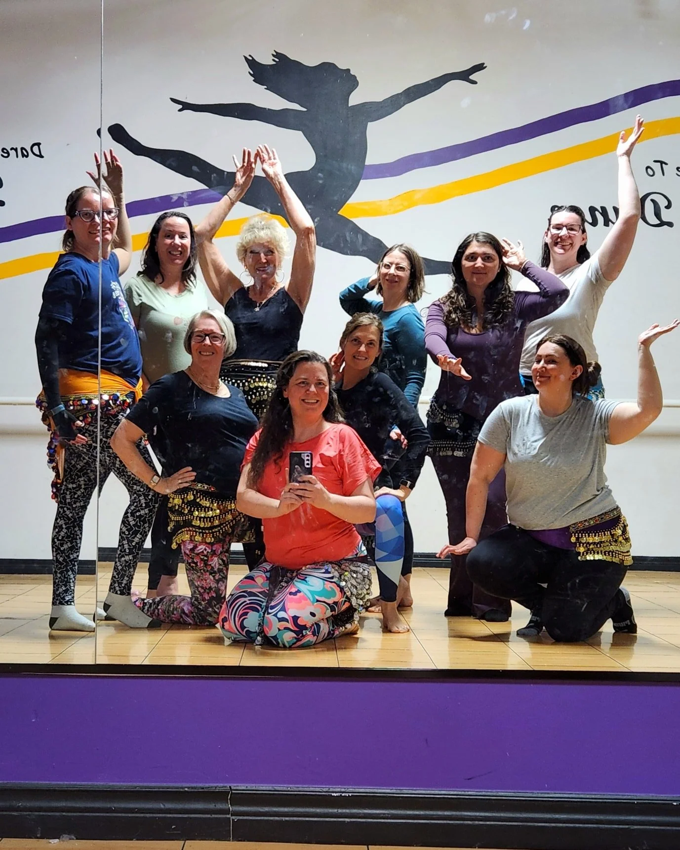 My reason for teaching
❤️❤️❤️❤️

(Apparently, the mirror is dirty😜)

#yallabaladi #hamiltonbellydance #hamiltonontario #adultdanceclasses #raqssharqihamilton