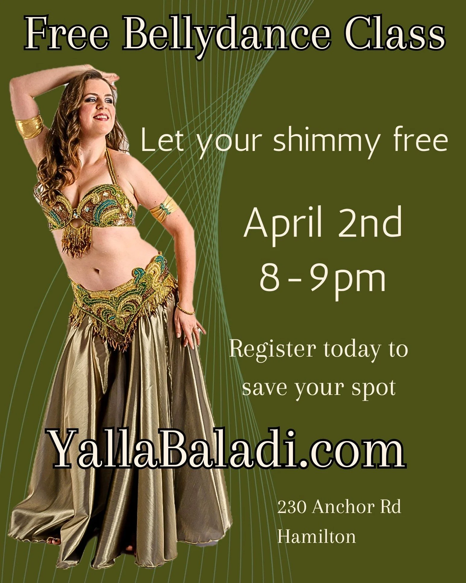 ✨✨ Free Class Alert ✨✨

The one in January was so popular, I thought I would offer you another opportunity to come see how great our classes are.

Register at YallaBaladi.com

If you&rsquo;re new to Yalla Baladi, join us for a free introductory class