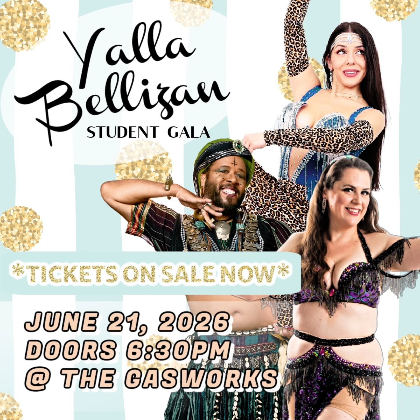 Don't panic! Gala tickets are now live!!!!!

You know we put on a good show, so get your tickets today. 
You can find the Eventbrite link on the website or just send me a message and I'll send it to you. 

Date: Sunday June 21st 2026

Time: Doors ope