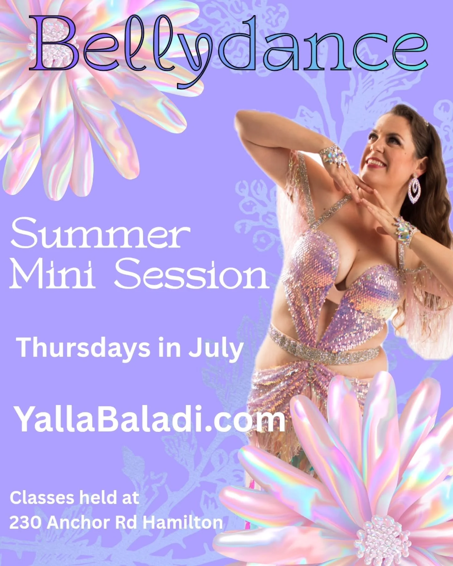 Let's shimmy and shine together! 

Spend July feeling great and moving your body in a beautiful way. 

I'm offering three different classes to explore, as well as a performance opportunity for anyone interested. 

Follow the website link in the bio f