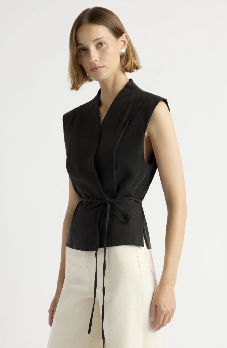 Modern Citizen tie waist vest